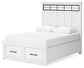 Ashbryn Queen Panel Storage Bed, Dresser and Mirror