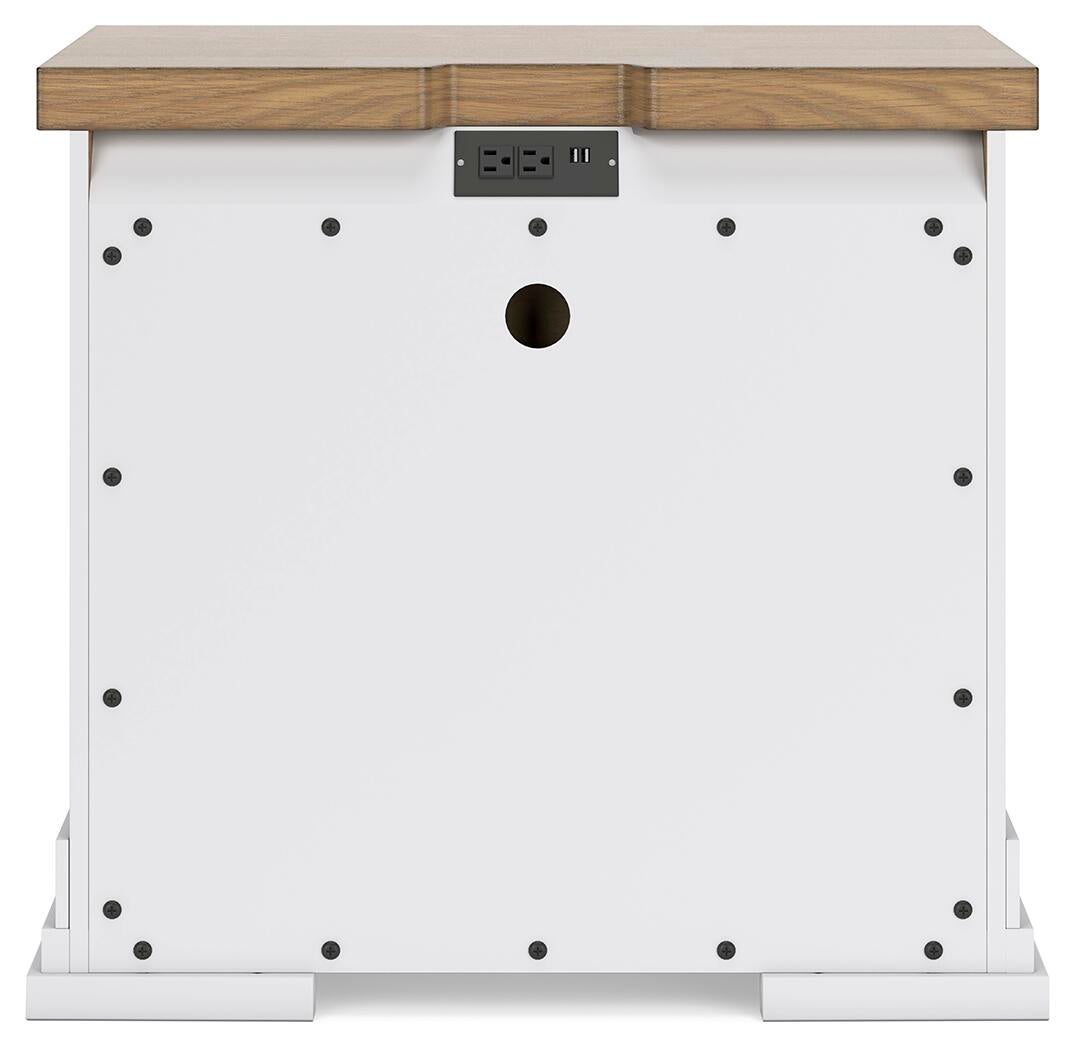Ashbryn King Panel Storage Bed, Dresser, Mirror and Nightstand