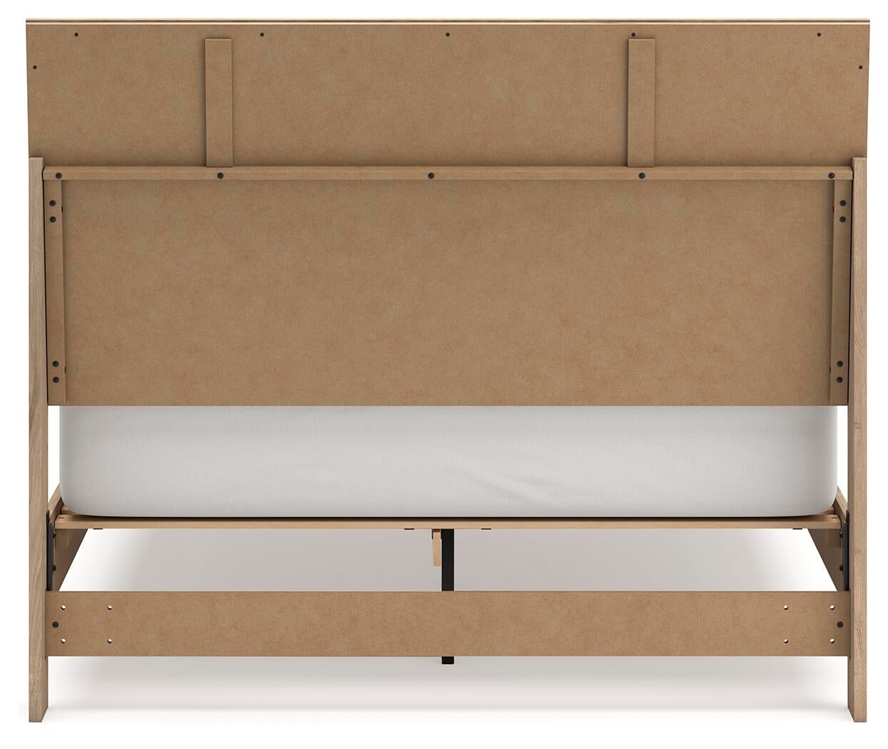 Cielden Queen Panel Bed with Mirrored Dresser, Chest and Nightstand