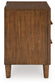 Lyncott Queen Upholstered Panel Bed, Dresser, Mirror, Chest and Nightstand