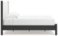 Cadmori King Upholstered Panel Bed, Dresser and Mirror