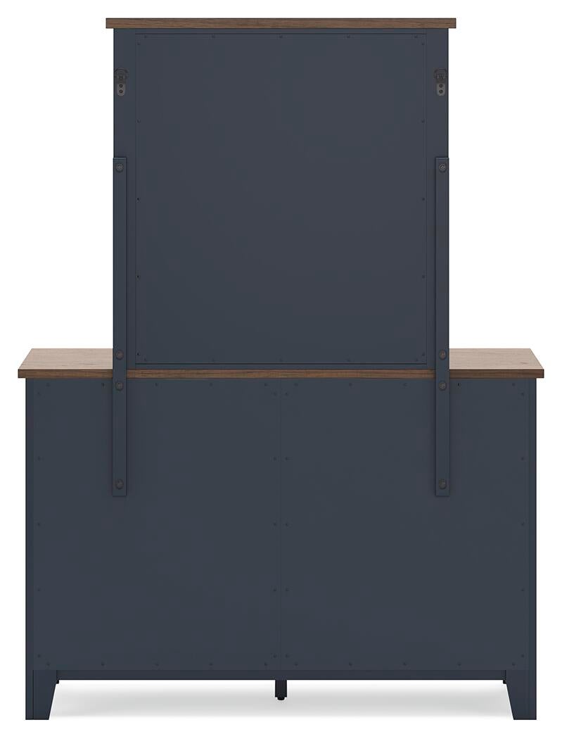 Landocken Full Panel Headboard, Dresser and Mirror