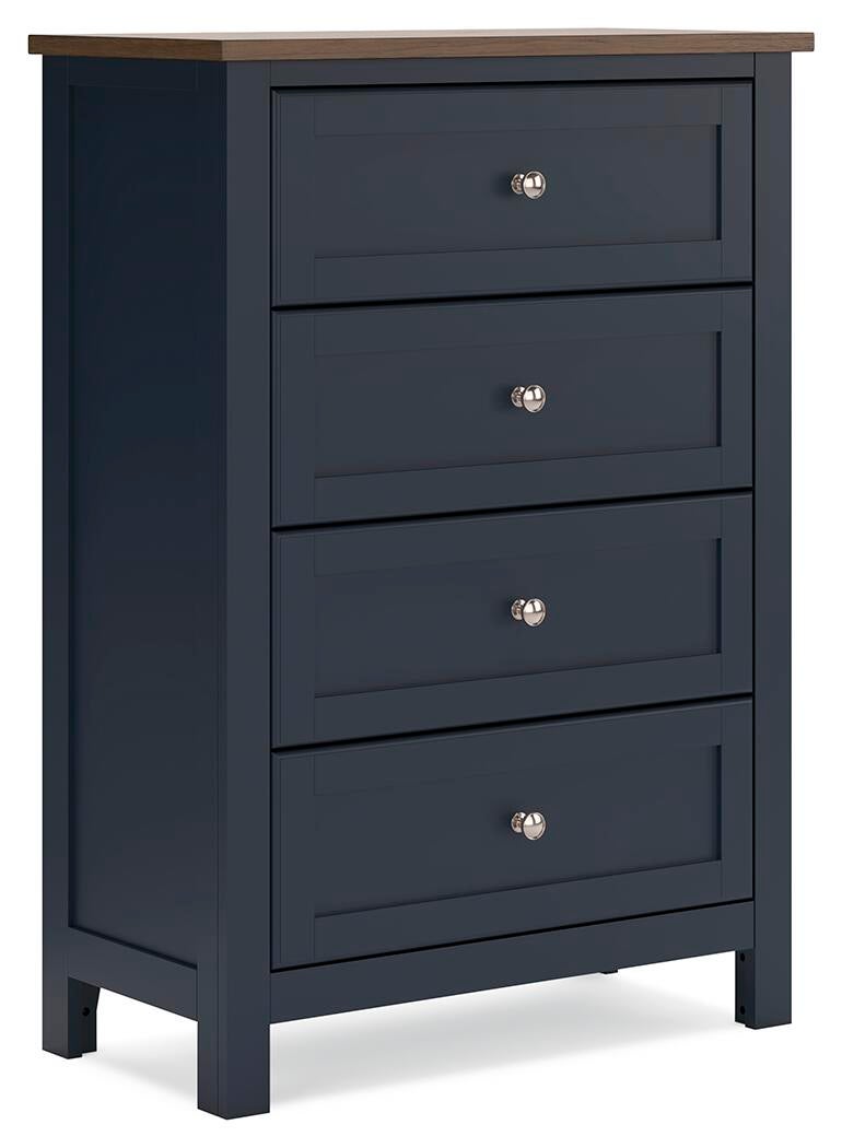 Landocken Queen Panel Bed, Dresser, Mirror, Chest and Nightstand