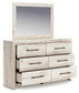 Lawroy King Panel Bed with Storage, Dresser, Mirror and Nightstand