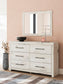 Lawroy Queen Panel Bed, Dresser and Mirror