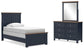 Landocken Twin Panel Bed, Dresser and Mirror