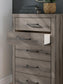 Graystorm Full Panel Bed with Storage, Dresser, Mirror, Chest and Nightstand