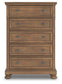 Feddinger Queen Panel Bed with Mirrored Dresser, Chest and Nightstand