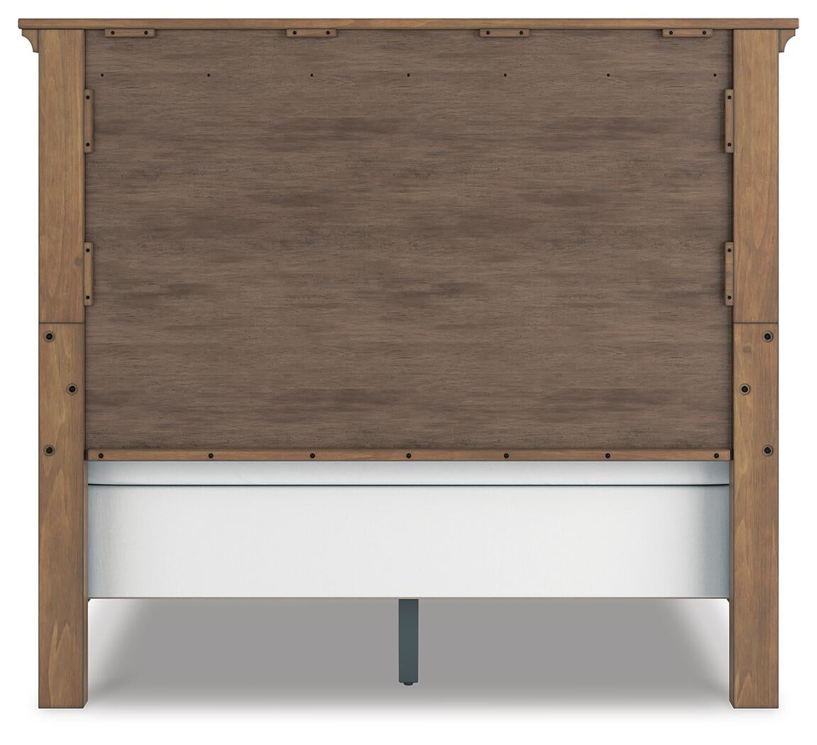 Feddinger Queen Panel Bed with Mirrored Dresser, Chest and Nightstand