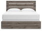 Graystorm King Panel Bed, Dresser, Mirror and Nightstand