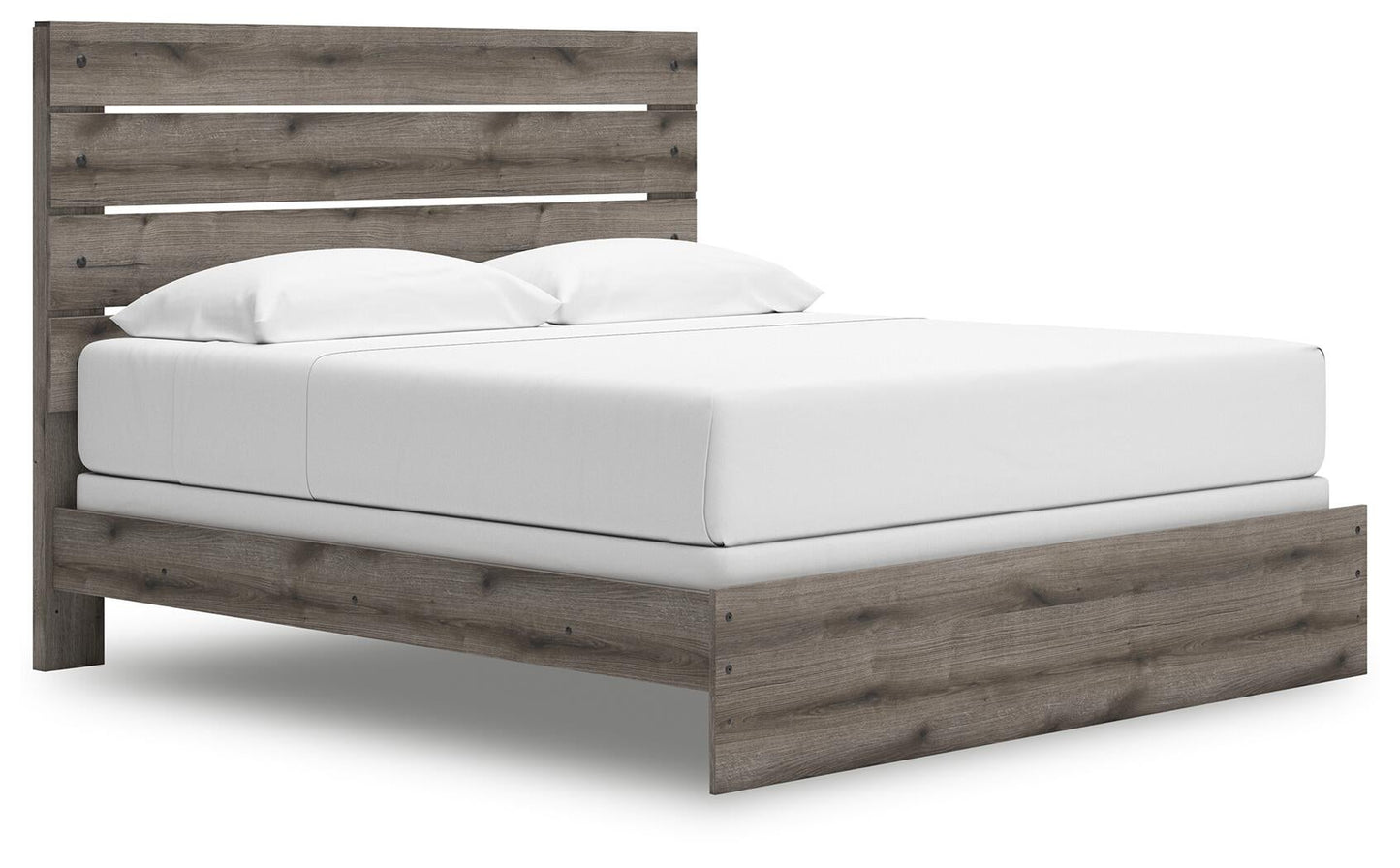 Graystorm King Panel Bed, Dresser, Mirror and Nightstand