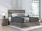 Graystorm King Panel Bed, Dresser, Mirror and Nightstand