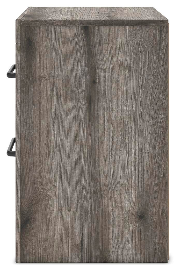 Graystorm Twin Panel Bed, Dresser, Mirror and Nightstand