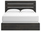 Hollivern King Panel Bed, Dresser, Mirror, Chest and Nightstand