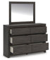 Fraluna Queen Panel Storage Bed, Dresser, Mirror, Chest and Nightstand