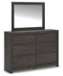 Fraluna Queen Panel Storage Bed, Dresser, Mirror, Chest and Nightstand