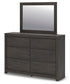 Fraluna Queen Panel Storage Bed, Dresser, Mirror, Chest and Nightstand