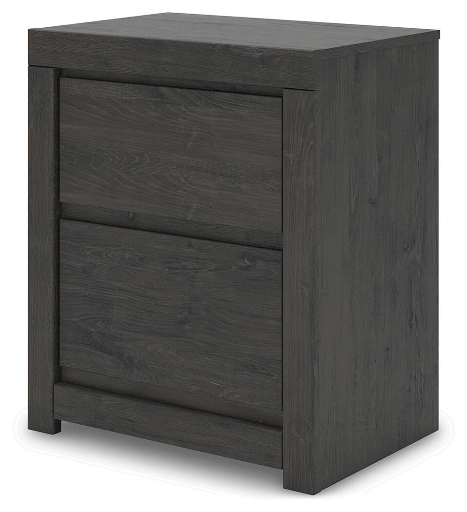 Fraluna King Panel Storage Bed, Dresser, Mirror and Nightstand