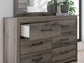 Graystorm Twin Panel Storage Bed, Dresser and Mirror