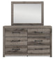 Graystorm Twin Panel Bed, Dresser and Mirror
