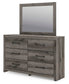 Graystorm Twin Panel Bed, Dresser and Mirror