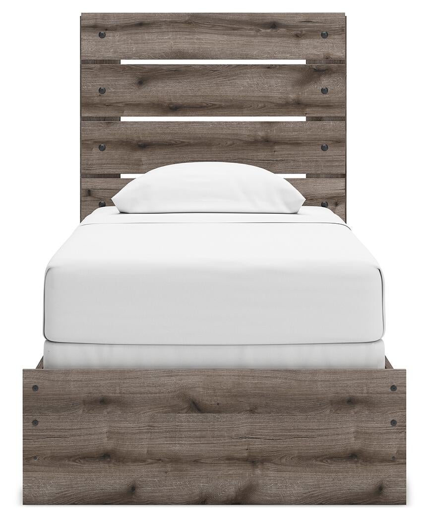 Graystorm Twin Panel Bed, Dresser and Mirror