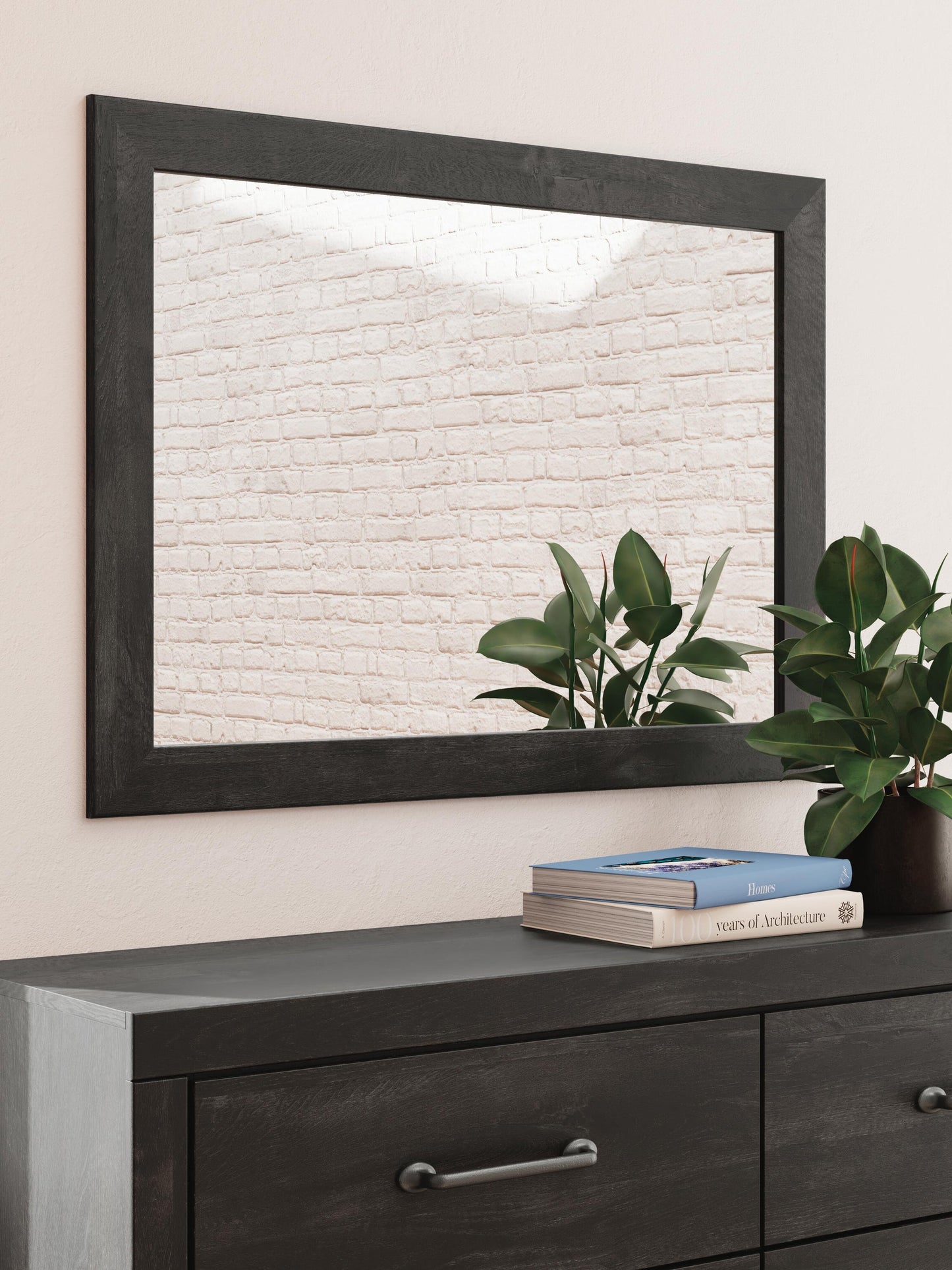 Hollivern King Panel Bed, Dresser, Mirror and Nightstand