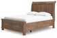 Feddinger Queen Storage Sleigh Bed with Mirrored Dresser and Nightstand