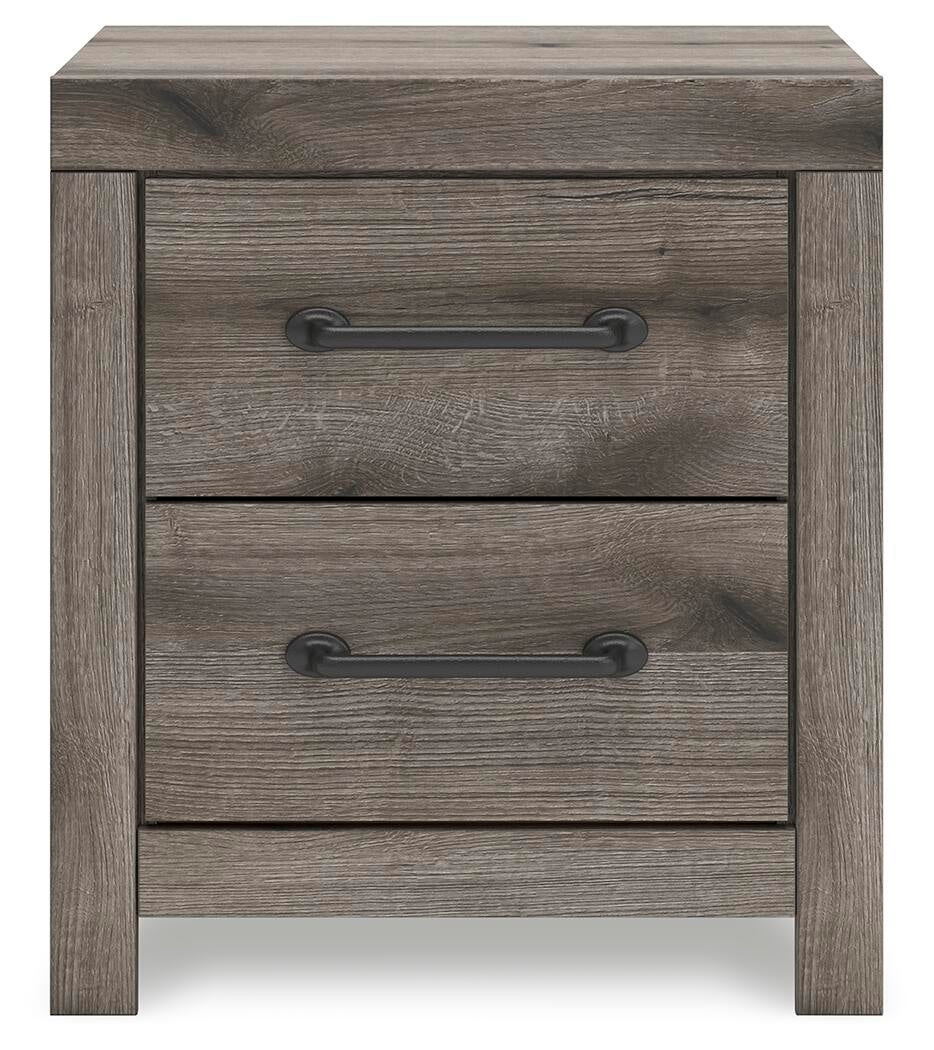Graystorm Full Panel Storage Bed, Dresser, Mirror and Nightstand