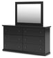 Maribel Twin Panel Bed, Dresser and Mirror