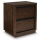 Dilenno Queen Canopy Bed with Mirrored Dresser and Nightstand