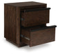 Dilenno Queen Canopy Bed with Mirrored Dresser and Nightstand