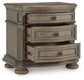 Ardenfield King Upholstered Sleigh Bed, Dresser, Mirror, Chest and Nightstand