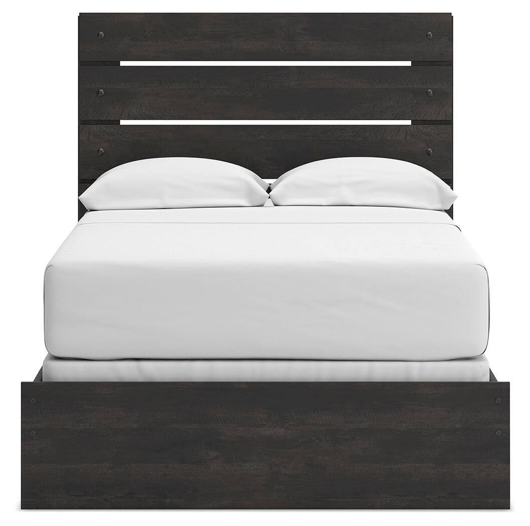 Hollivern Full Panel Bed, Dresser and Mirror