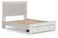Zuraleus Queen Upholstered Panel Platform Storage Bed, Dresser and Mirror