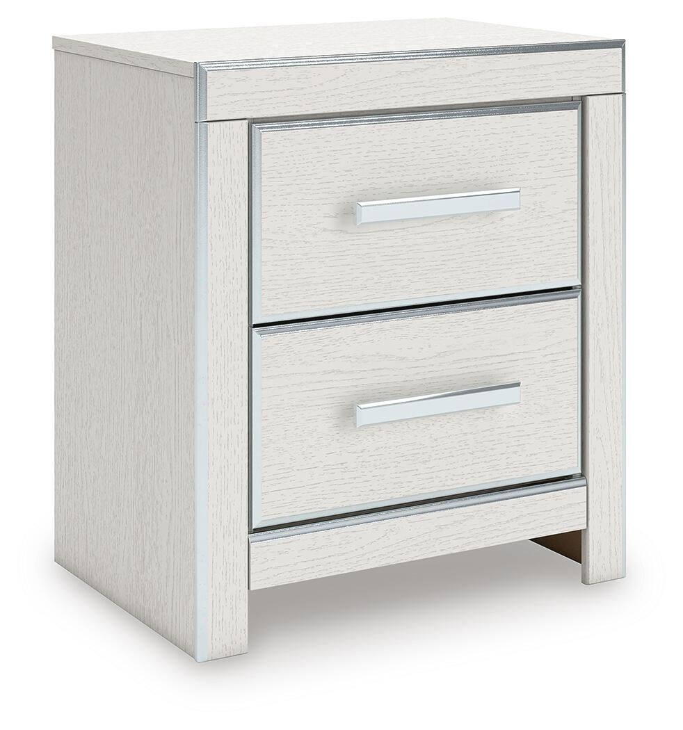 Zuraleus Queen Upholstered Panel Platform Bed, Dresser, Mirror, Chest and Nightstand