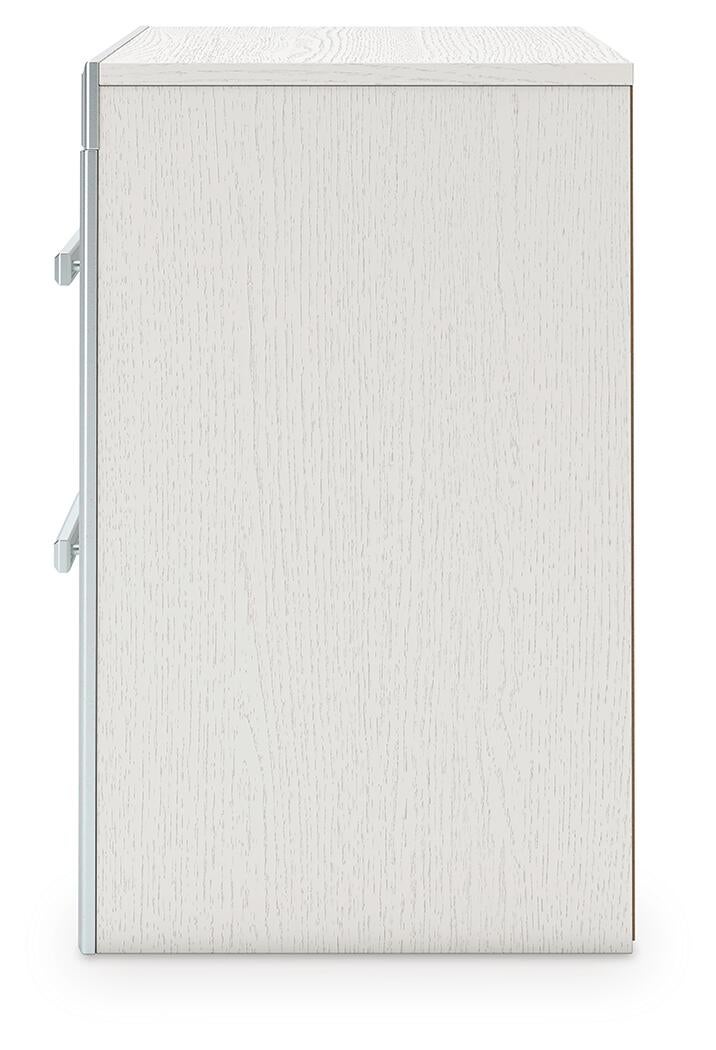 Zuraleus Queen Upholstered Panel Platform Bed, Dresser, Mirror, Chest and Nightstand