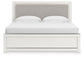 Zuraleus King Upholstered Panel Bed, Dresser and Mirror