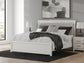 Zuraleus King Upholstered Panel Bed, Dresser and Mirror
