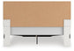 Zuraleus King Upholstered Panel Platform Storage Bed, Dresser, Mirror and Nightstand