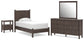 Pamytta Twin Panel Platform Bed, Dresser, Mirror and Nightstand
