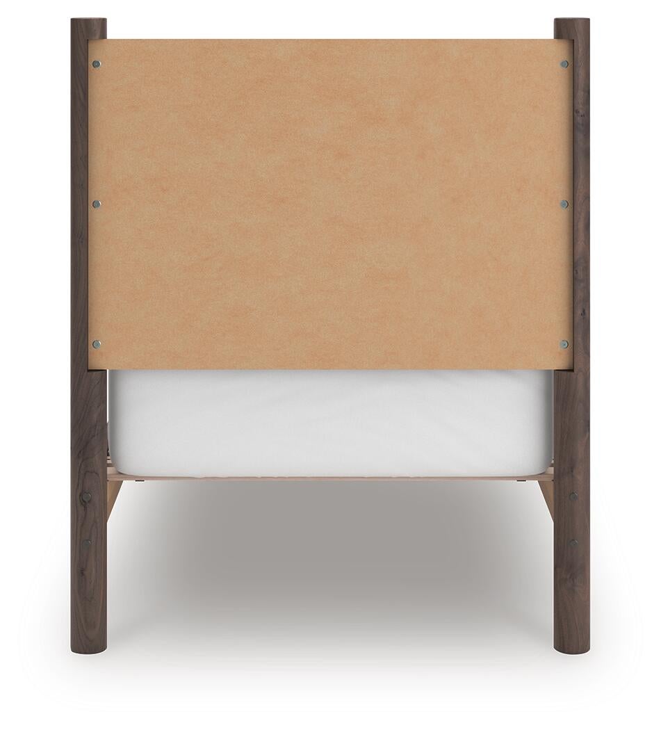 Pamytta Twin Panel Platform Bed, Dresser, Mirror and Nightstand