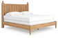 Aleaport King Panel Bed with Mirrored Dresser and Nightstand