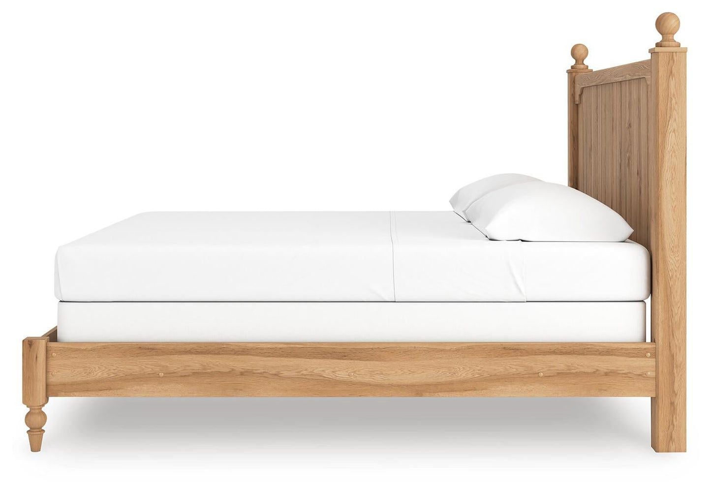 Aleaport King Panel Bed with Mirrored Dresser and Nightstand
