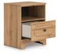 Aleaport Full Panel Bed with Mirrored Dresser and Nightstand