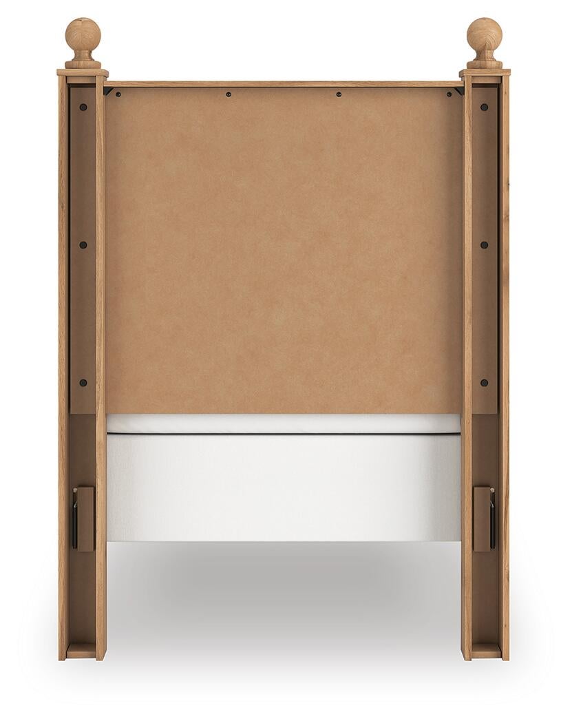 Aleaport Twin Panel Bed with Mirrored Dresser and Nightstand