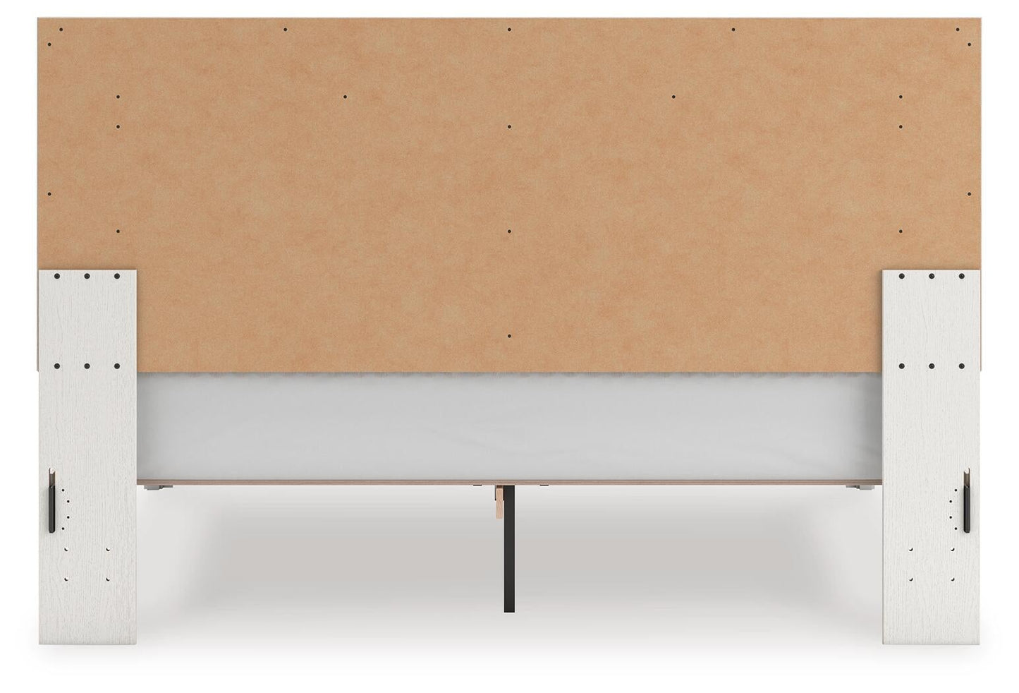Zuraleus King Upholstered Panel Platform Bed, Dresser, Mirror and Nightstand