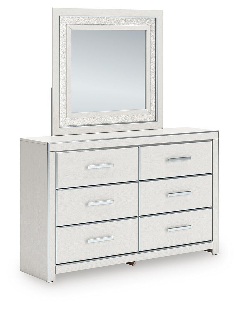 Zuraleus King Upholstered Bed, Dresser and Mirror