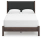 Pamytta Queen Upholstered Panel Bed, Dresser and Mirror