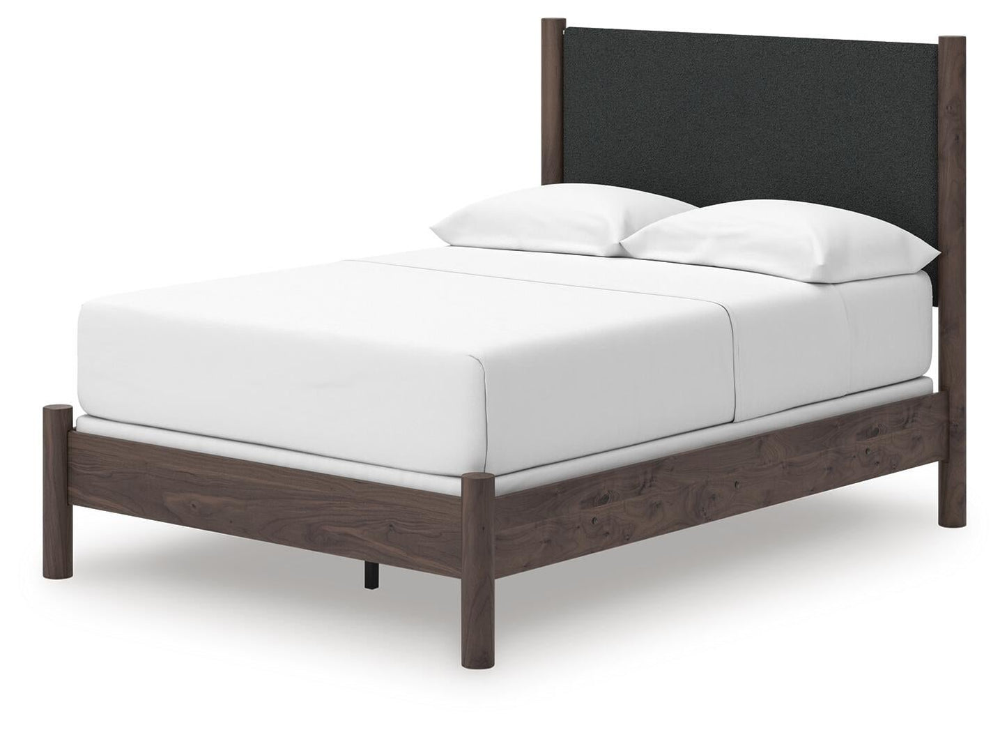 Pamytta Full Upholstered Panel Bed, Dresser and Mirror